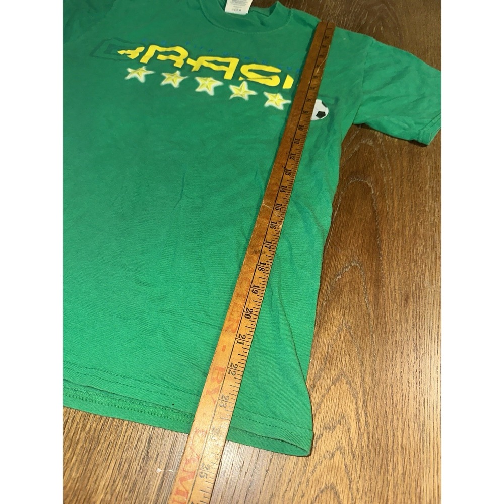 VINTAGE 2006 GERMANY FIFA WORLD CUP BRASIL T SHIRT Size Small Green - Picture 3 of 7